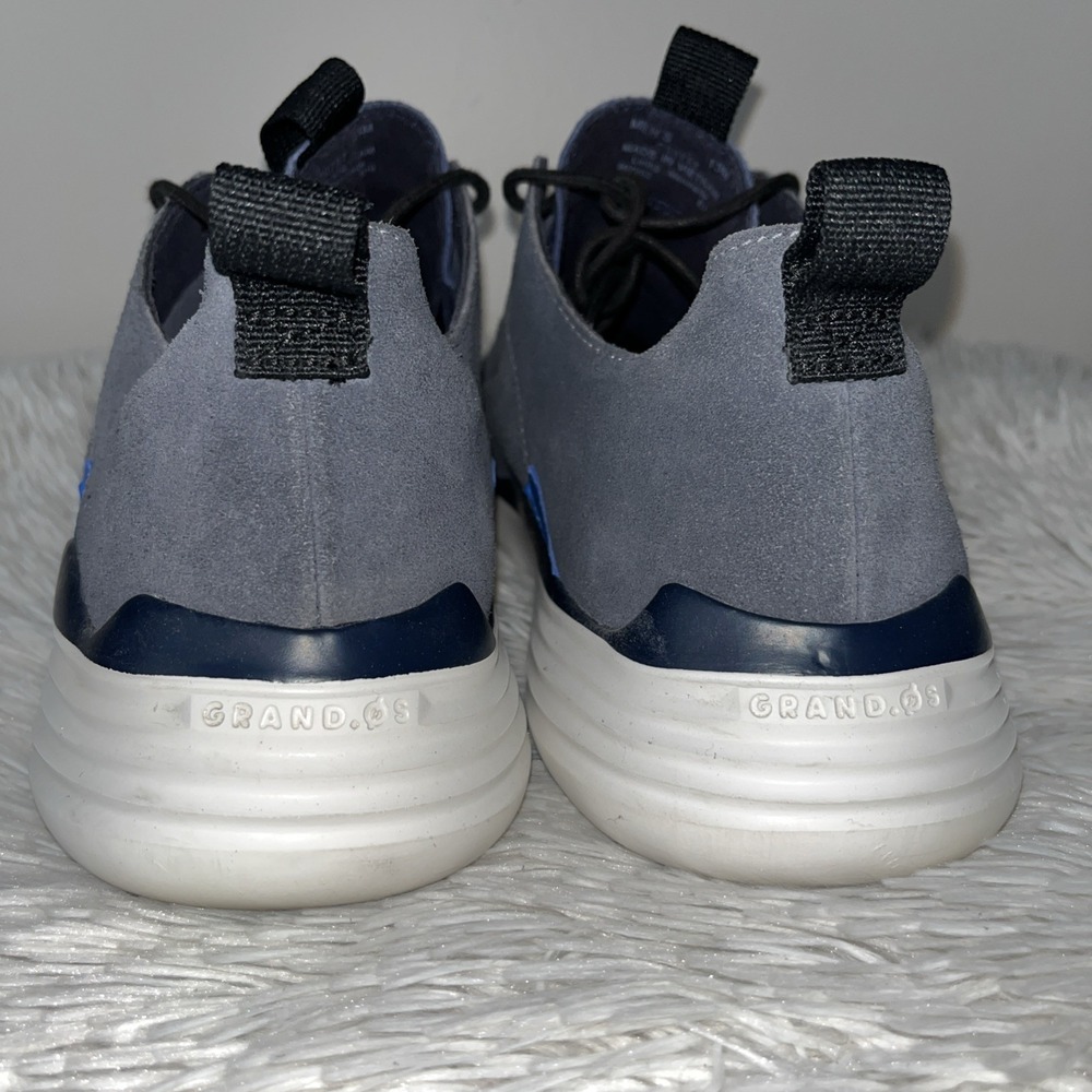 Cole Haan Grandsport Shoes Men's 13 M Blue Suede Oxford Sneakers Casual Preppy - Picture 12 of 16